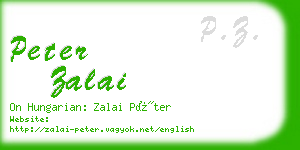peter zalai business card